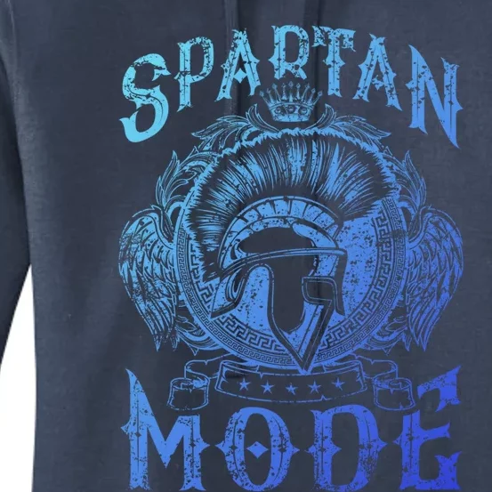 Spartan Mode Helmet Gym Warrior Fitness Beast Sparta Workout Gift Women's Pullover Hoodie