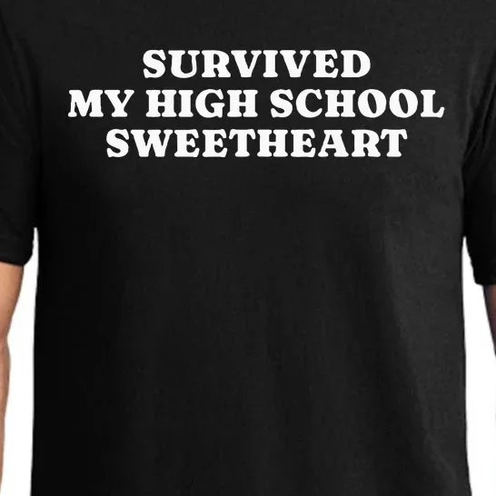 Survived My High School Sweetheart Funny Aesthetic Pajama Set