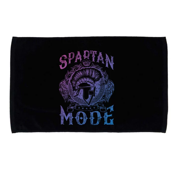 Spartan Mode Helmet Gym Warrior Fitness Beast Sparta Workout Gift Microfiber Hand Towel