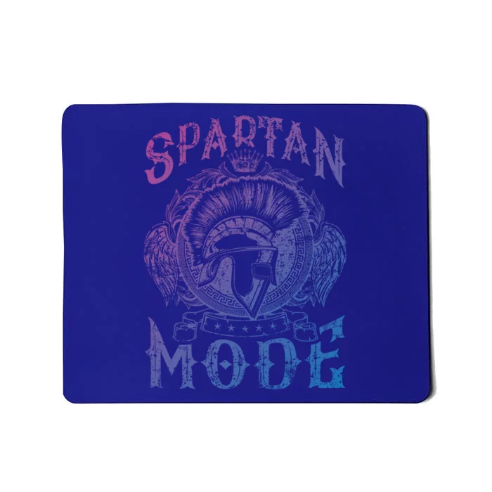 Spartan Mode Helmet Gym Warrior Fitness Beast Sparta Workout Gift Mousepad