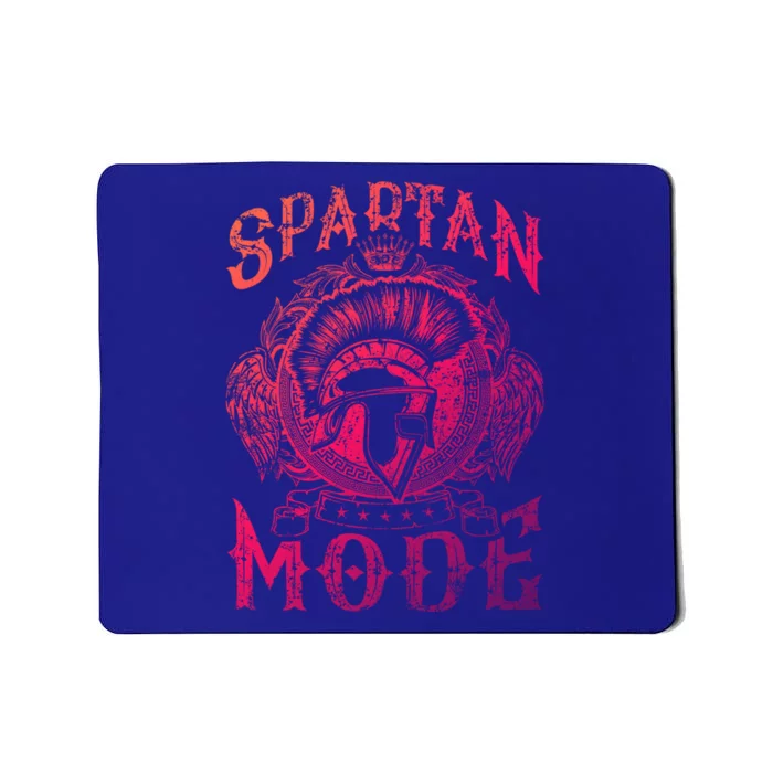 Spartan Mode Helmet Gym Warrior Fitness Beast Sparta Workout Gift Mousepad