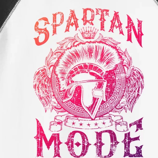 Spartan Mode Helmet Gym Warrior Fitness Beast Sparta Workout Gift Toddler Fine Jersey T-Shirt