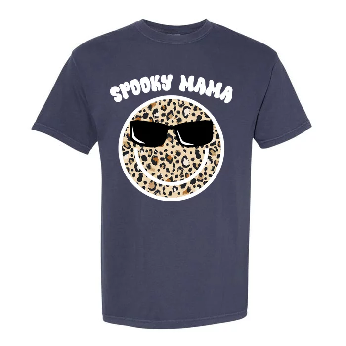 Spooky Mama Halloween Cheetah Smile Garment-Dyed Heavyweight T-Shirt