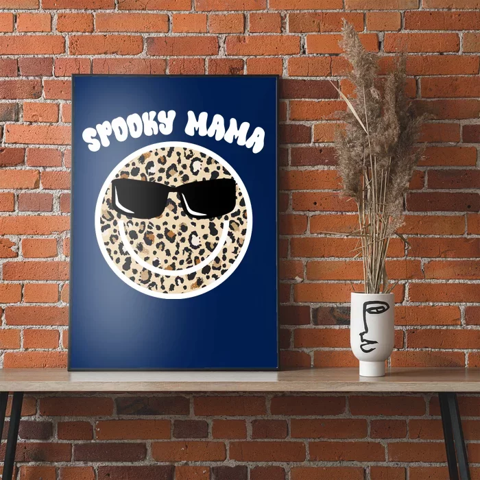 Spooky Mama Halloween Cheetah Smile Poster