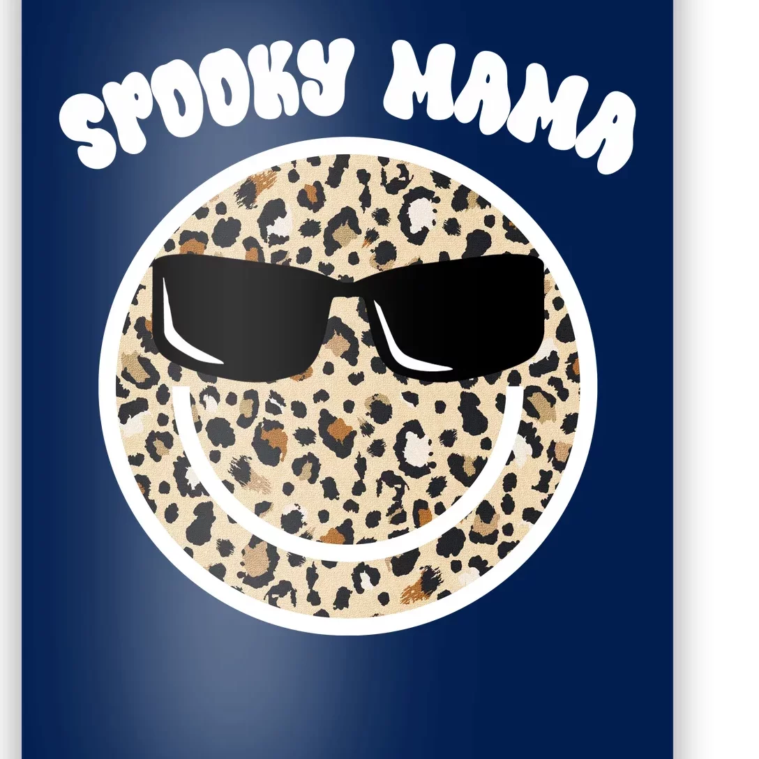 Spooky Mama Halloween Cheetah Smile Poster