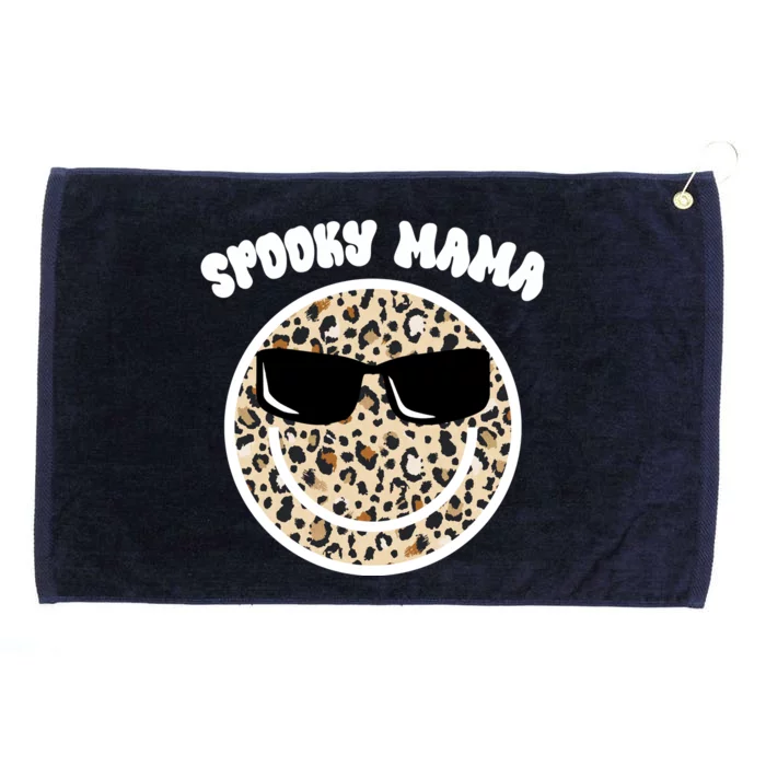 Spooky Mama Halloween Cheetah Smile Grommeted Golf Towel