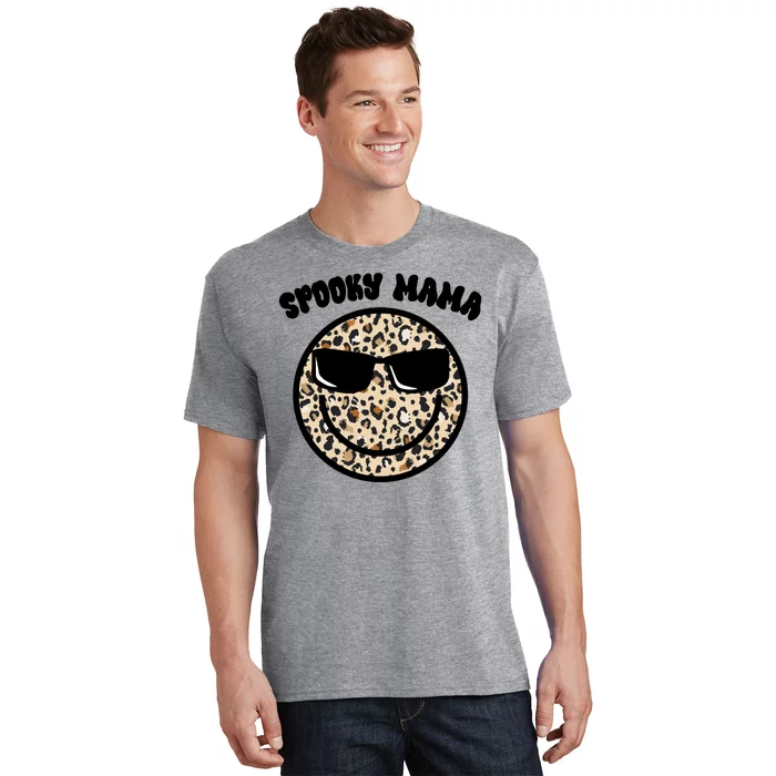 Spooky Mama Halloween Cheetah Smile T-Shirt