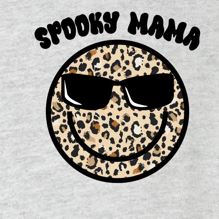 Spooky Mama Halloween Cheetah Smile Toddler Long Sleeve Shirt