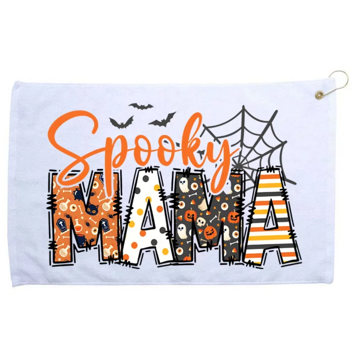 Spooky Mama Halloween Spider Grommeted Golf Towel