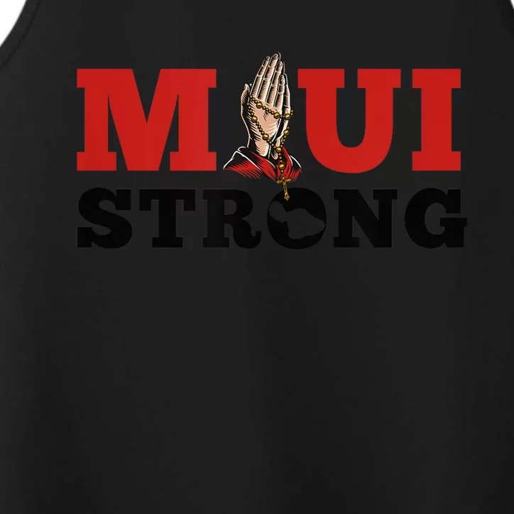 Strong Maui Hawaii Wildflower Support  Wo Performance Tank