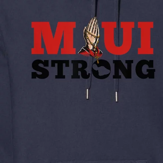 Strong Maui Hawaii Wildflower Support  Wo Premium Hoodie