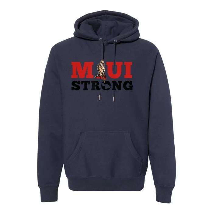 Strong Maui Hawaii Wildflower Support  Wo Premium Hoodie