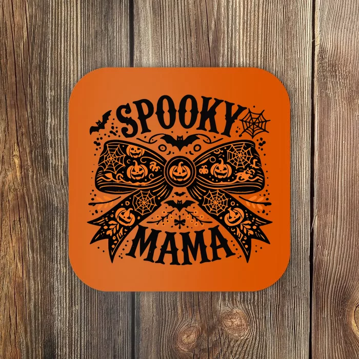 Spooky Mama Halloween Witch Pumpkin Head Coaster