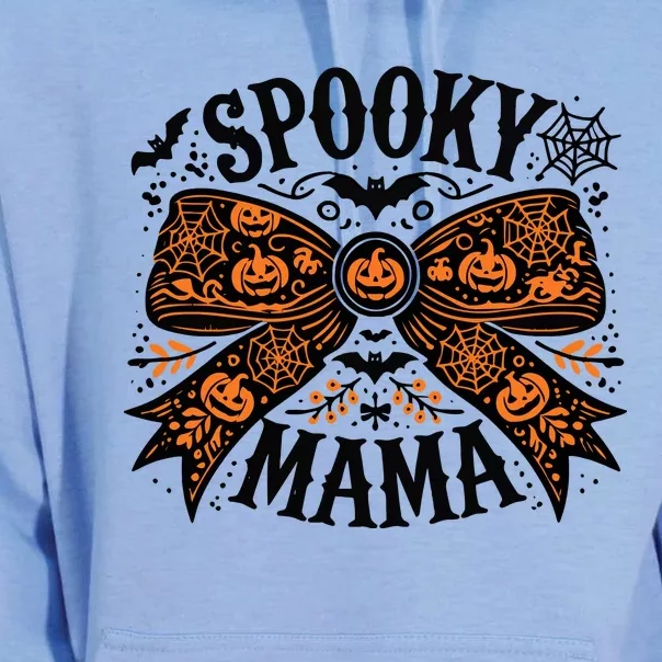 Spooky Mama Halloween Witch Pumpkin Head Unisex Surf Hoodie