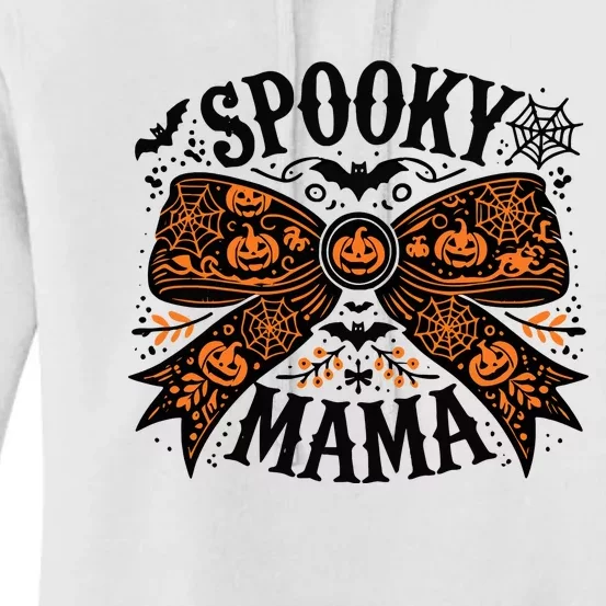 Spooky Mama Halloween Witch Pumpkin Head Women's Pullover Hoodie