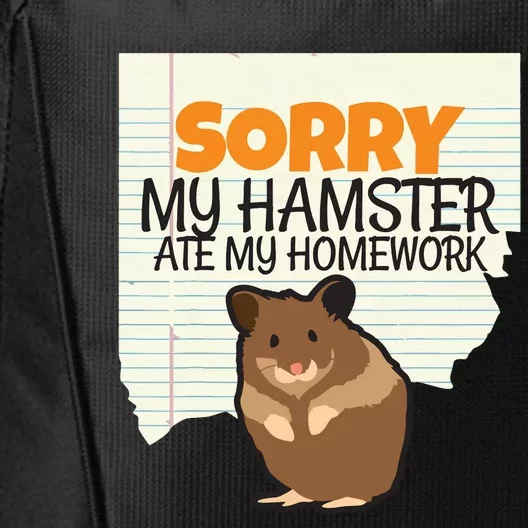 Sorry My Hamster Ate My Homework Teacher School City Backpack