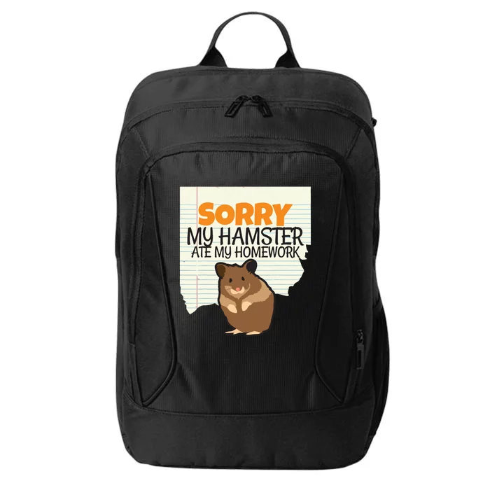 Sorry My Hamster Ate My Homework Teacher School City Backpack