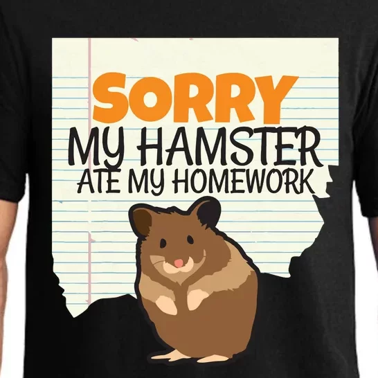 Sorry My Hamster Ate My Homework Teacher School Pajama Set