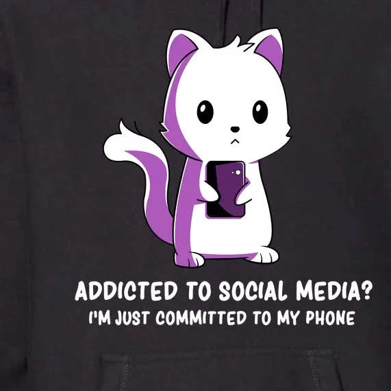 Social Media Humor Influencer Sarcasm Premium Hoodie