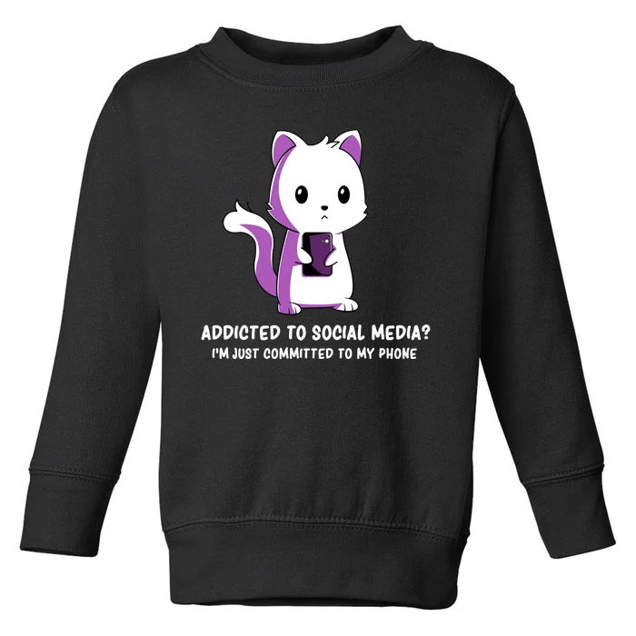 Social Media Humor Influencer Sarcasm Toddler Sweatshirt