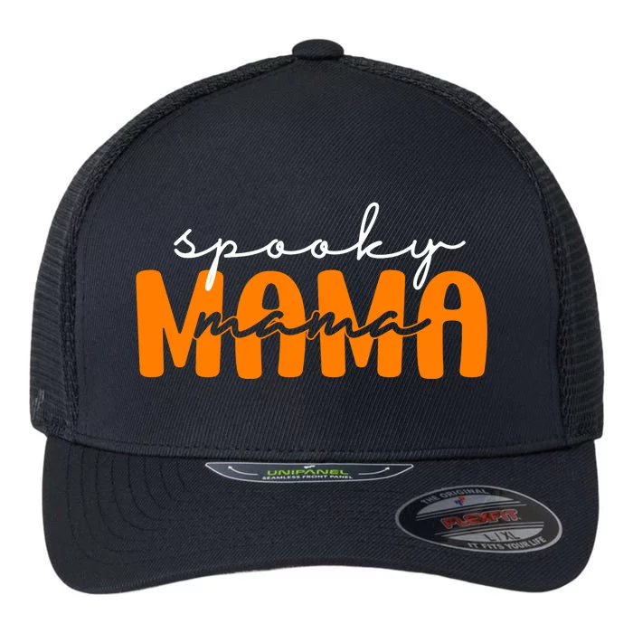 Spooky Mama Halloween Flexfit Unipanel Trucker Cap