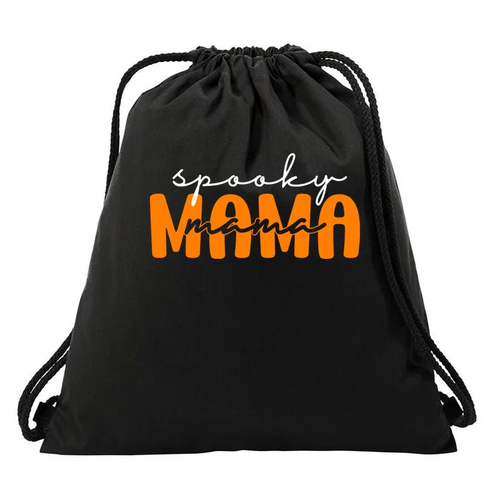 Spooky Mama Halloween Drawstring Bag