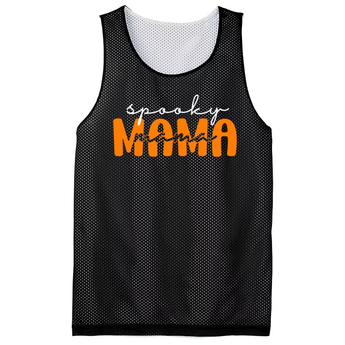 Spooky Mama Halloween Mesh Reversible Basketball Jersey Tank