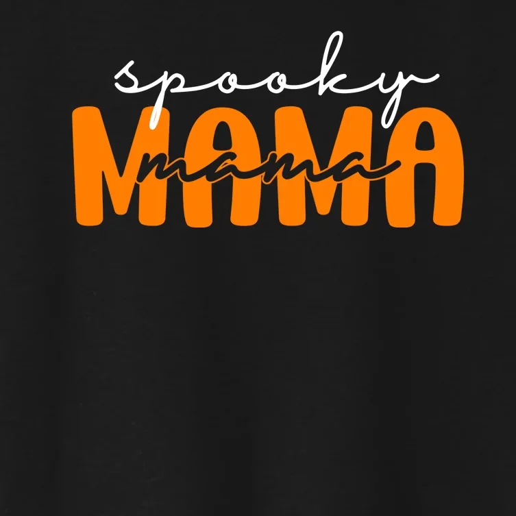 Spooky Mama Halloween Women's Crop Top Tee