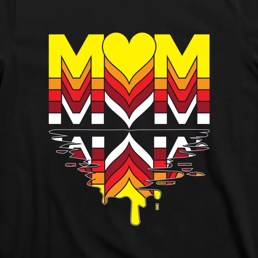 Sunset Mama Heart Gift For Mother's Day T-Shirt