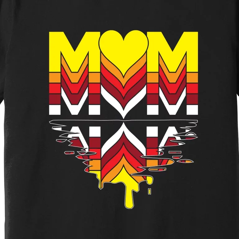 Sunset Mama Heart Gift For Mother's Day Premium T-Shirt