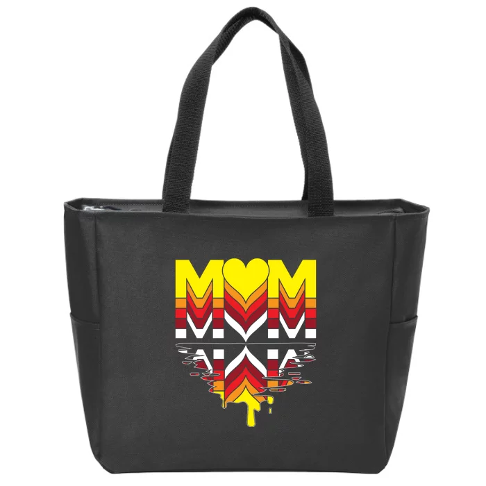 Sunset Mama Heart Gift For Mother's Day Zip Tote Bag