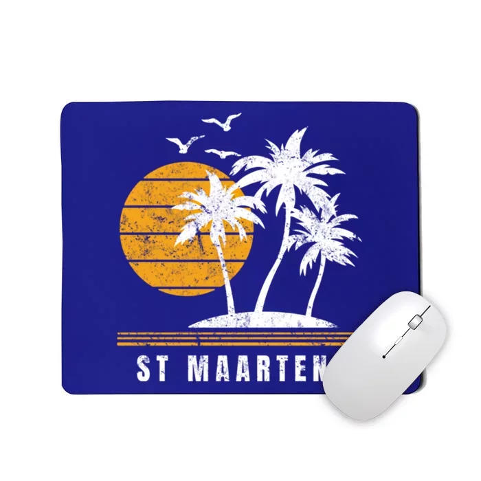 St Maarten Island Caribbean Vacation Souvenir Gift Mousepad