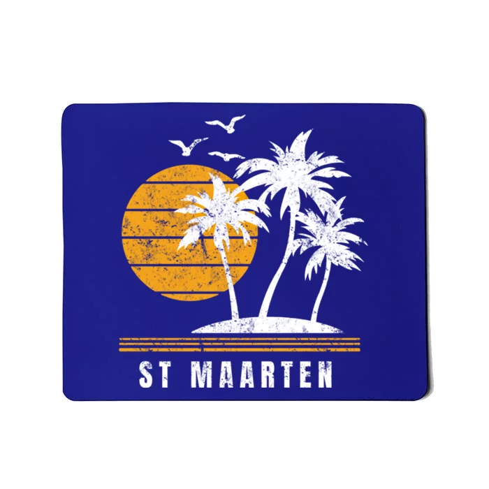 St Maarten Island Caribbean Vacation Souvenir Gift Mousepad