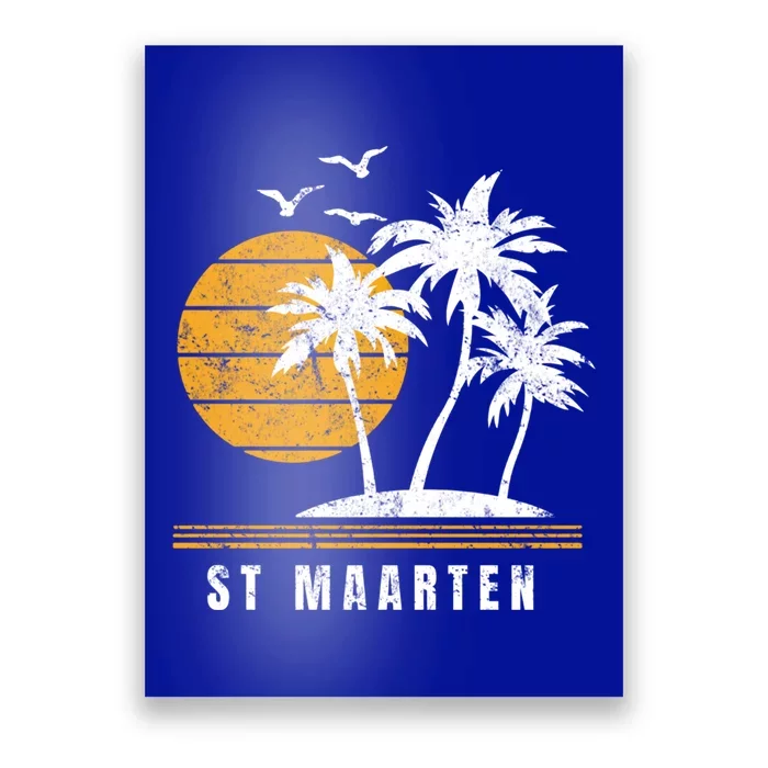 St Maarten Island Caribbean Vacation Souvenir Gift Poster