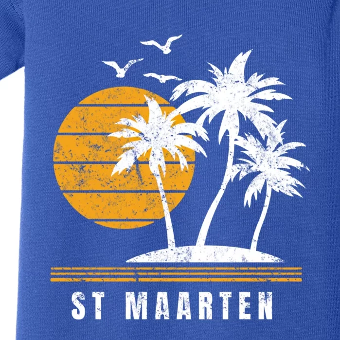 St Maarten Island Caribbean Vacation Souvenir Gift Baby Bodysuit