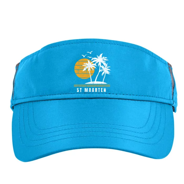 St Maarten Island Caribbean Vacation Souvenir Gift Adult Drive Performance Visor