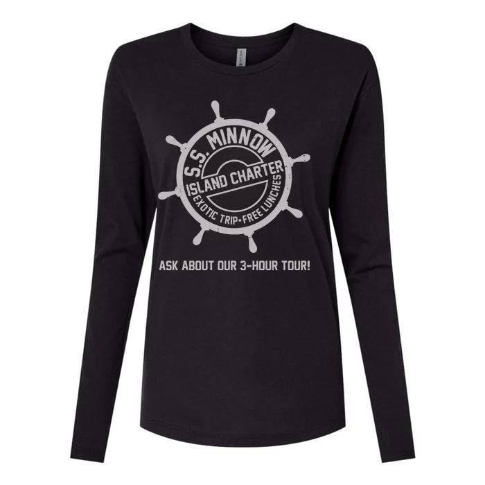 SS Minnow Island Charter Exotic Trip Free Lunches Womens Cotton Relaxed Long Sleeve T-Shirt