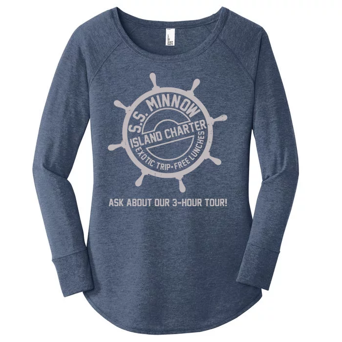 SS Minnow Island Charter Exotic Trip Free Lunches Women's Perfect Tri Tunic Long Sleeve Shirt