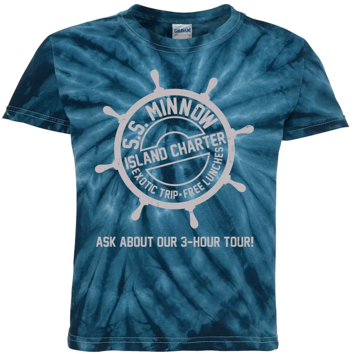 SS Minnow Island Charter Exotic Trip Free Lunches Kids Tie-Dye T-Shirt