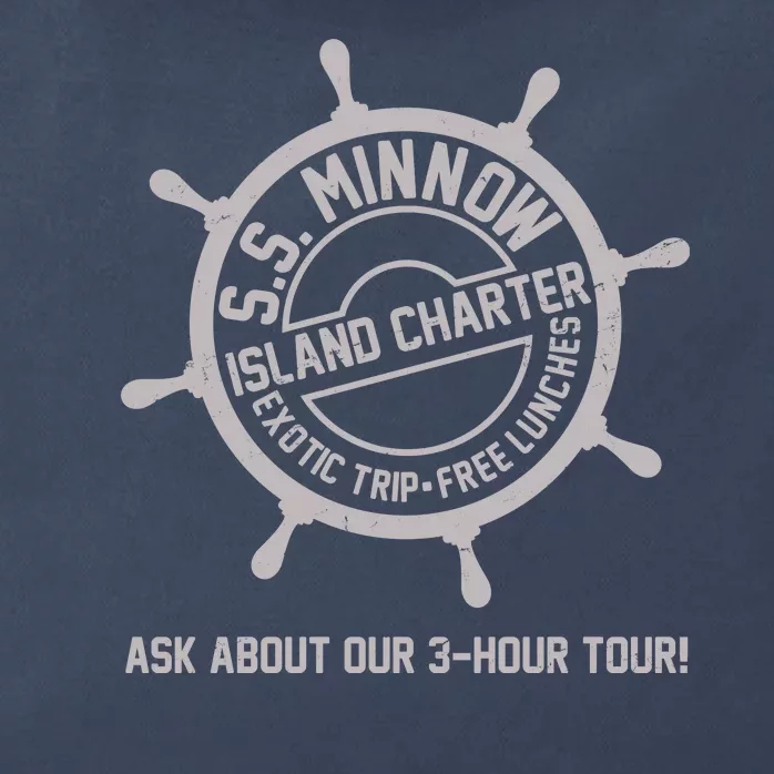 SS Minnow Island Charter Exotic Trip Free Lunches Zip Tote Bag