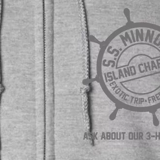 SS Minnow Island Charter Exotic Trip Free Lunches Full Zip Hoodie