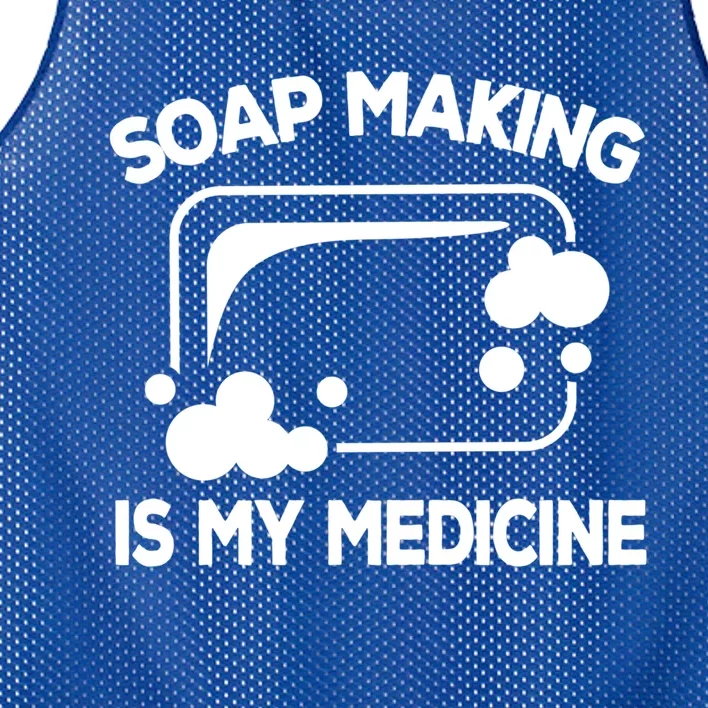 Soap Making Is My Medicine Soap Maker Homemade Soap Bubble Great Gift Mesh Reversible Basketball Jersey Tank