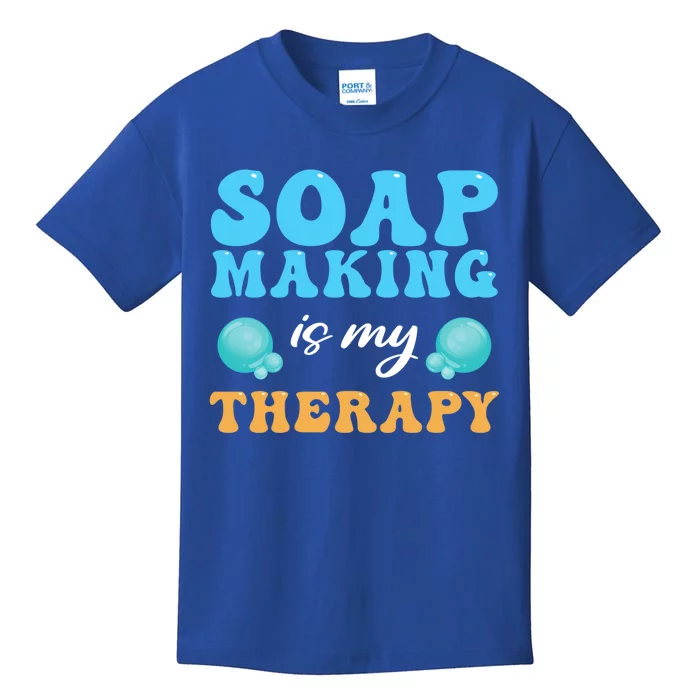 Soap Making Is My Therapy Soap Maker Gift Kids T-Shirt