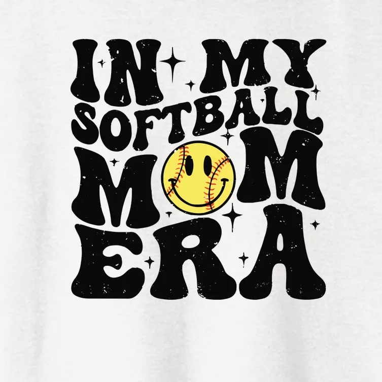 Softball Mom In My Softball Mom Era Women's Crop Top Tee