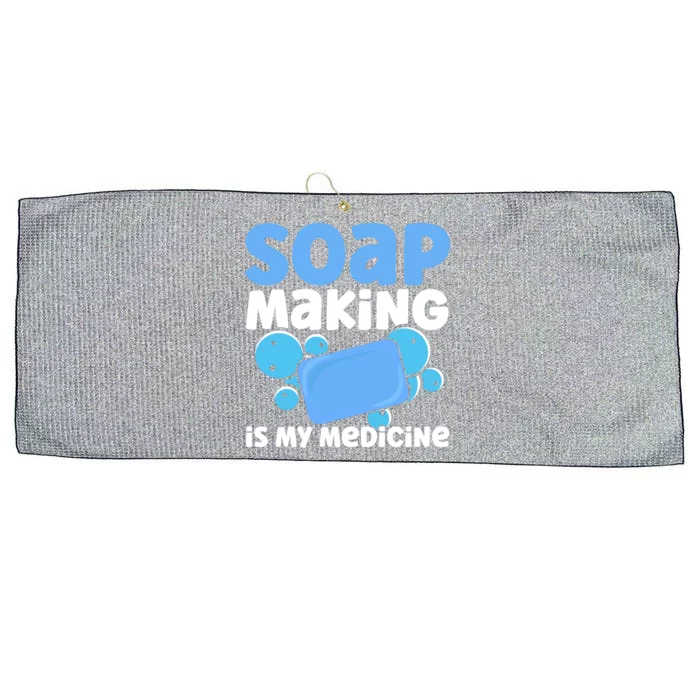 Soap Making Is My Medicine Homemade Soap Maker Gift Large Microfiber Waffle Golf Towel