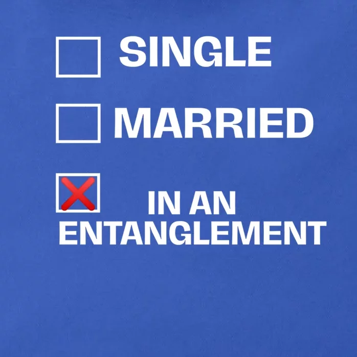 Single Married In An Entanglet Funny Relationship Gift Zip Tote Bag