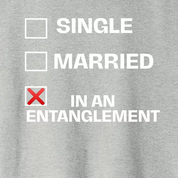 Single Married In An Entanglet Funny Relationship Gift Women's Crop Top Tee