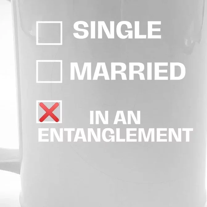 Single Married In An Entanglet Funny Relationship Gift Front & Back Beer Stein