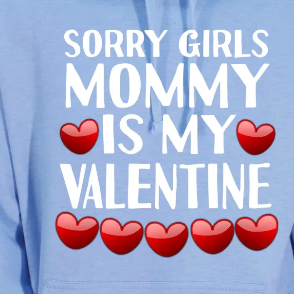 Sorry Mommy Is My Valentine Mom Son Valentines Day Fun Gift Unisex Surf Hoodie