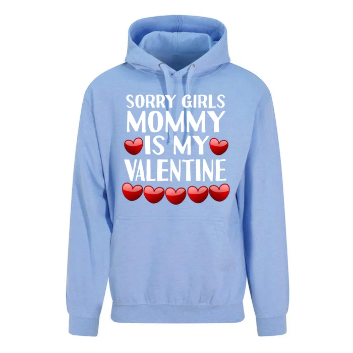 Sorry Mommy Is My Valentine Mom Son Valentines Day Fun Gift Unisex Surf Hoodie